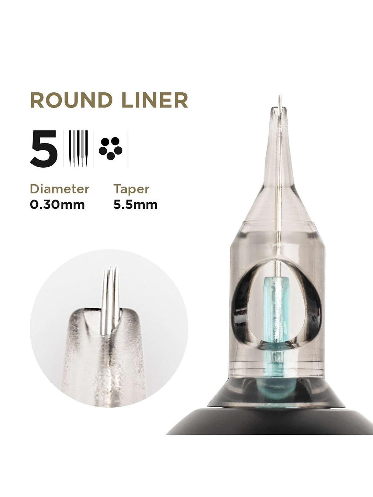 Phi Tattoo & PMU Universal Cartridge (EN02B) (20pcs)