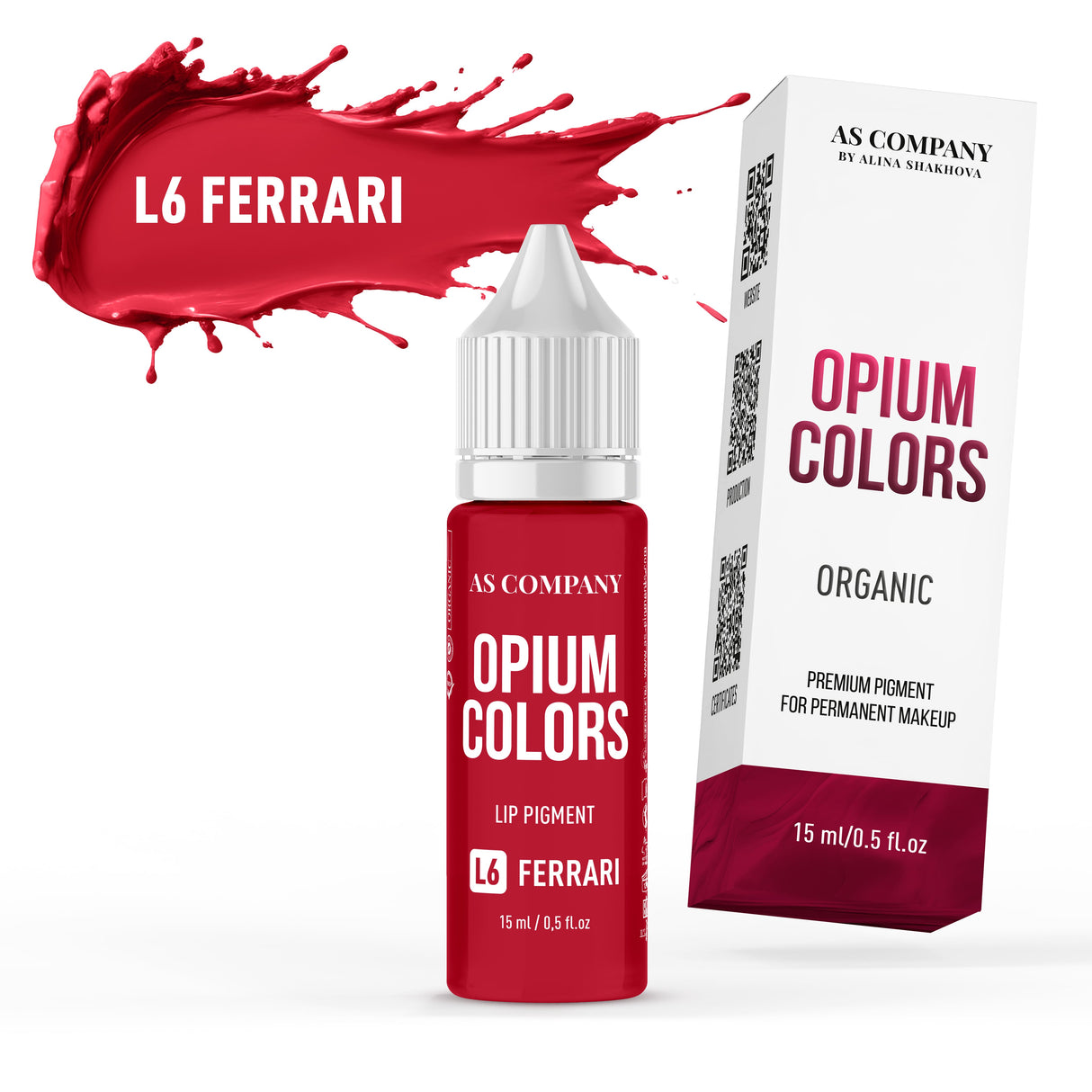As Pigments L6 Ferrari Opium Colors Organic Lip Pigment
