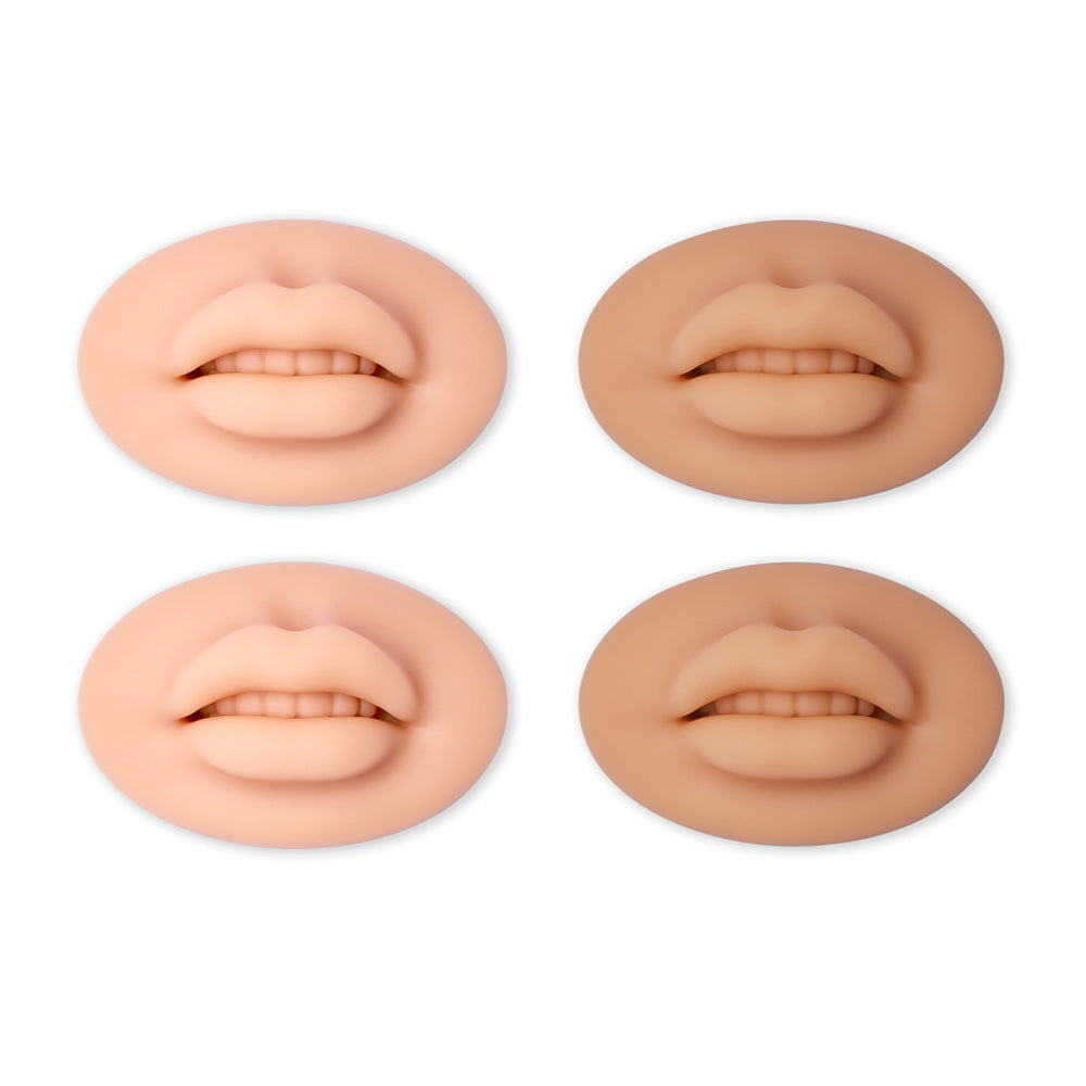 Swiss Color 3D Practice Lip Soft Silicone, Light & Dark 4pcs/box