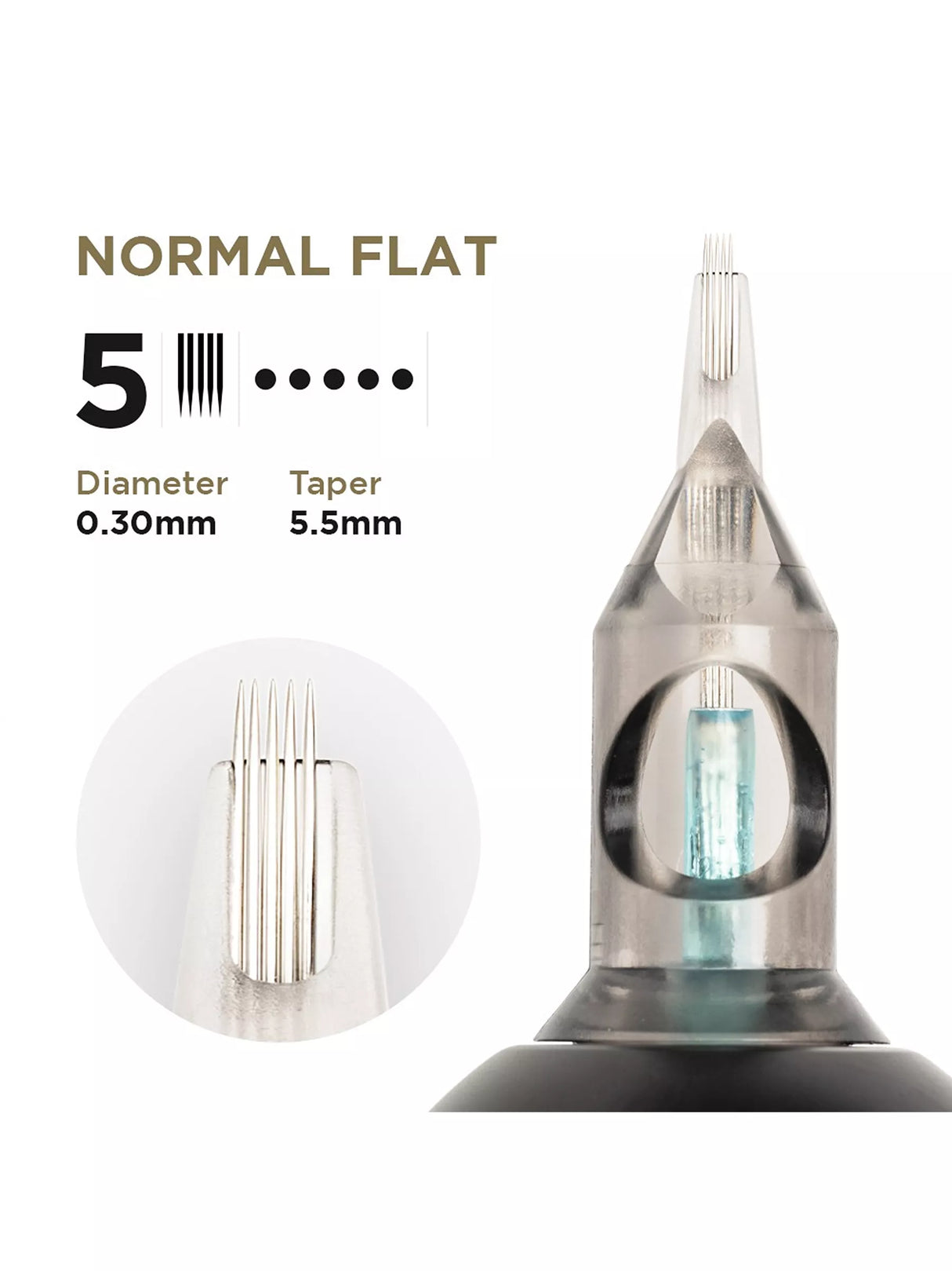 Phi Tattoo & PMU Universal Cartridge (EN02B) (20pcs)