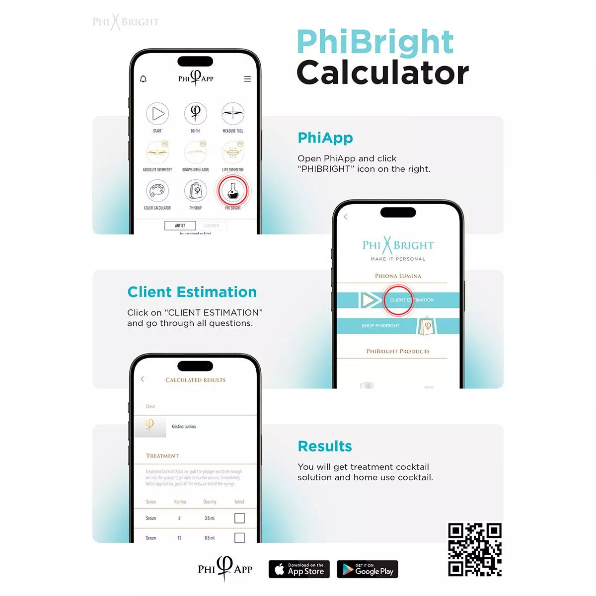 PhiBright Serum Set - 15 Specialized Microneedling Serums