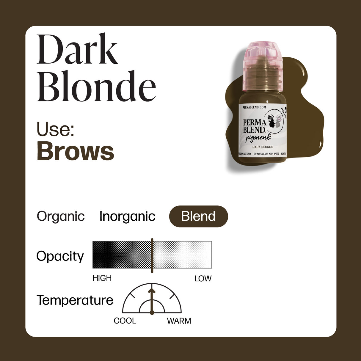 Dark Blonde Perma Blend PMU Pigment 0.5 oz (15 ml)