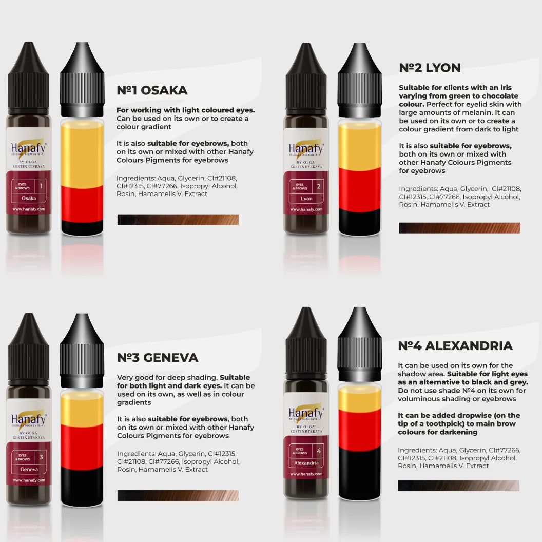 Hanafy Eyes & Brows Pigment Set