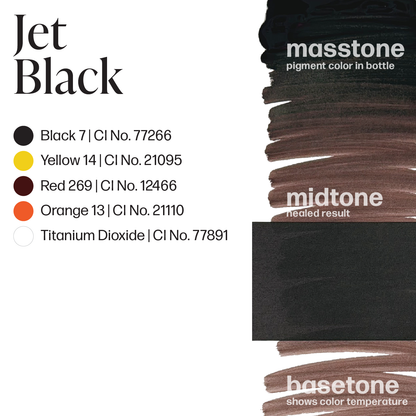 Jet Black Perma Blend PMU Pigment 0.5 oz (15 ml)