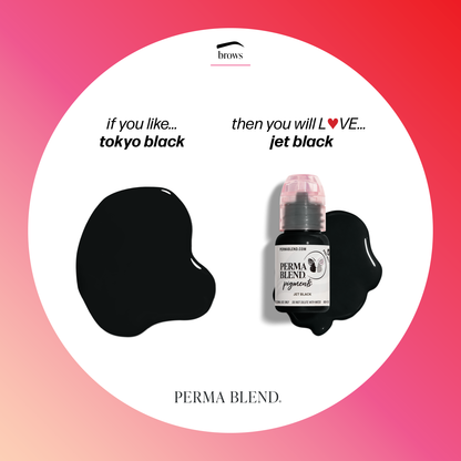 Jet Black Perma Blend PMU Pigment 0.5 oz (15 ml)