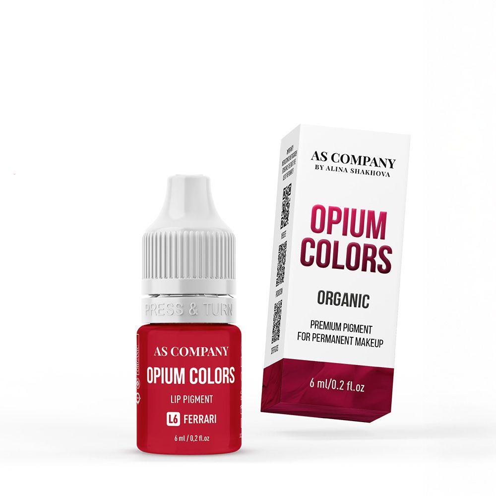 As Pigments L6 Ferrari Opium Colors Organic Lip Pigment