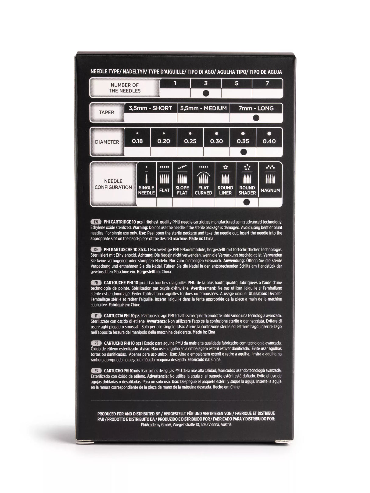 Phi Black Cartridge (10pcs)