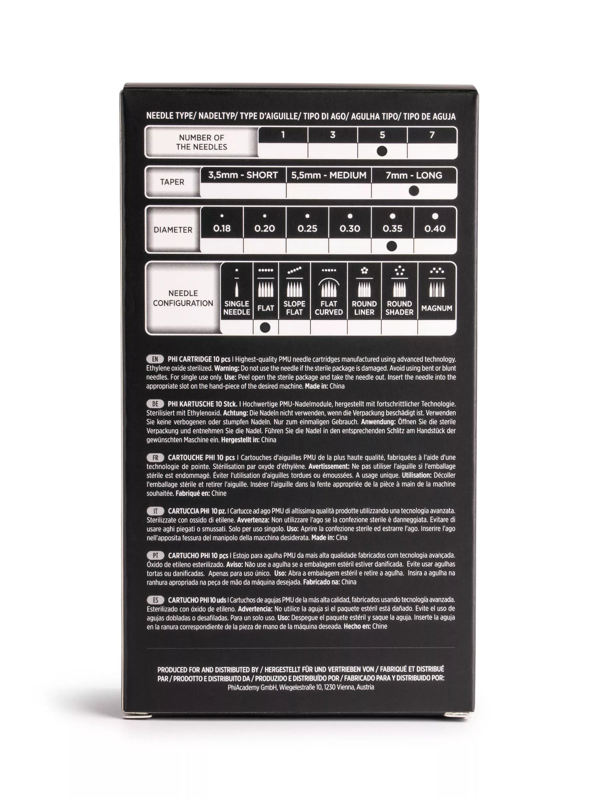 Phi Black Cartridge (10pcs)