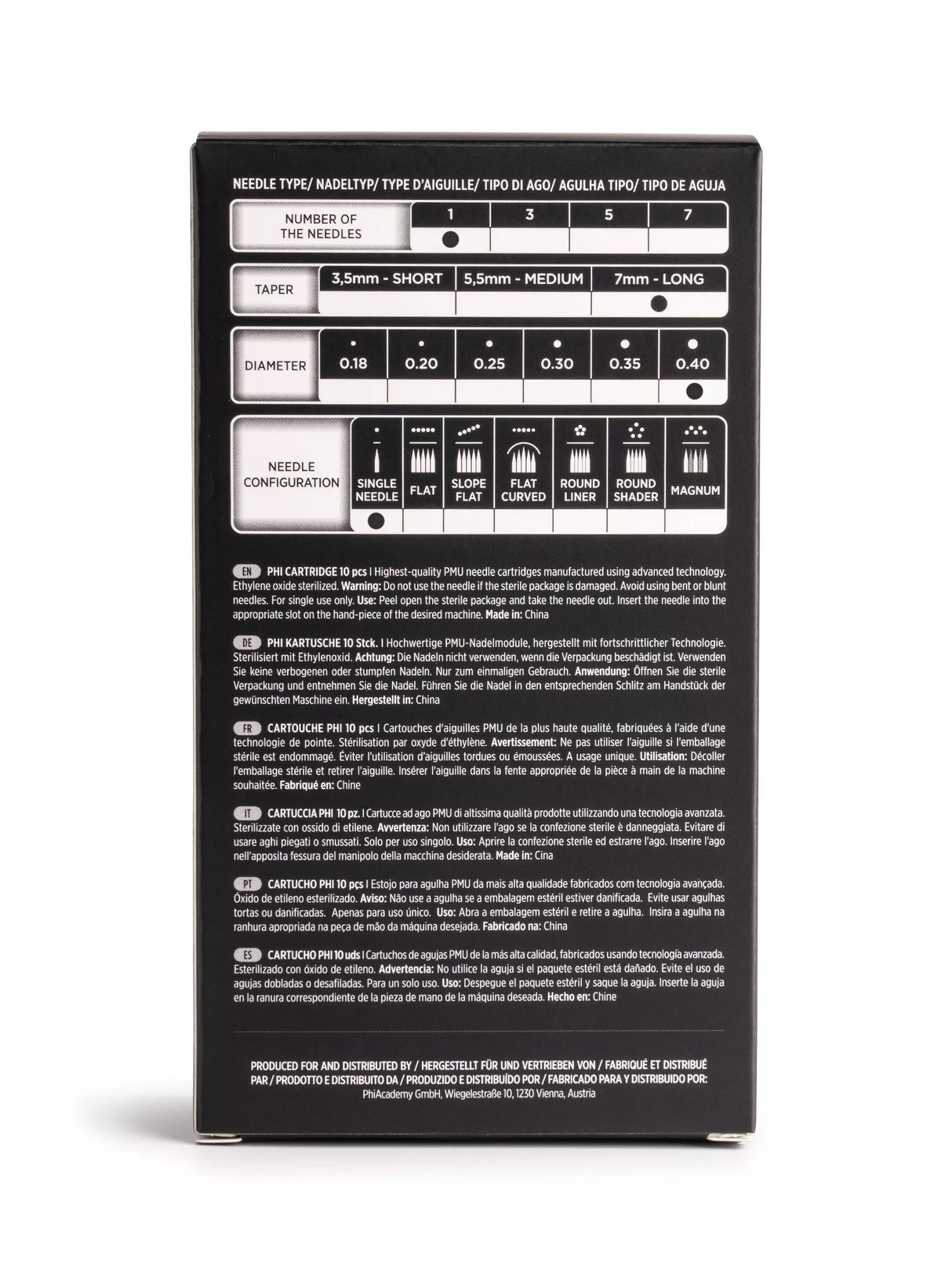 Phi Black Cartridge (10pcs)