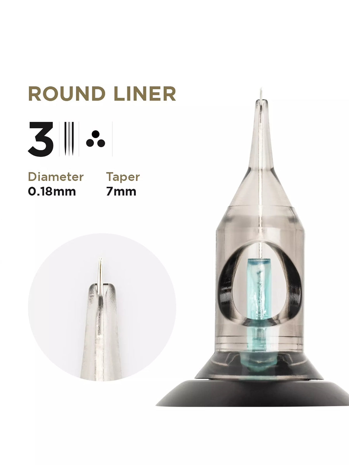 Phi Tattoo & PMU Universal Cartridge (EN02B) (20pcs)