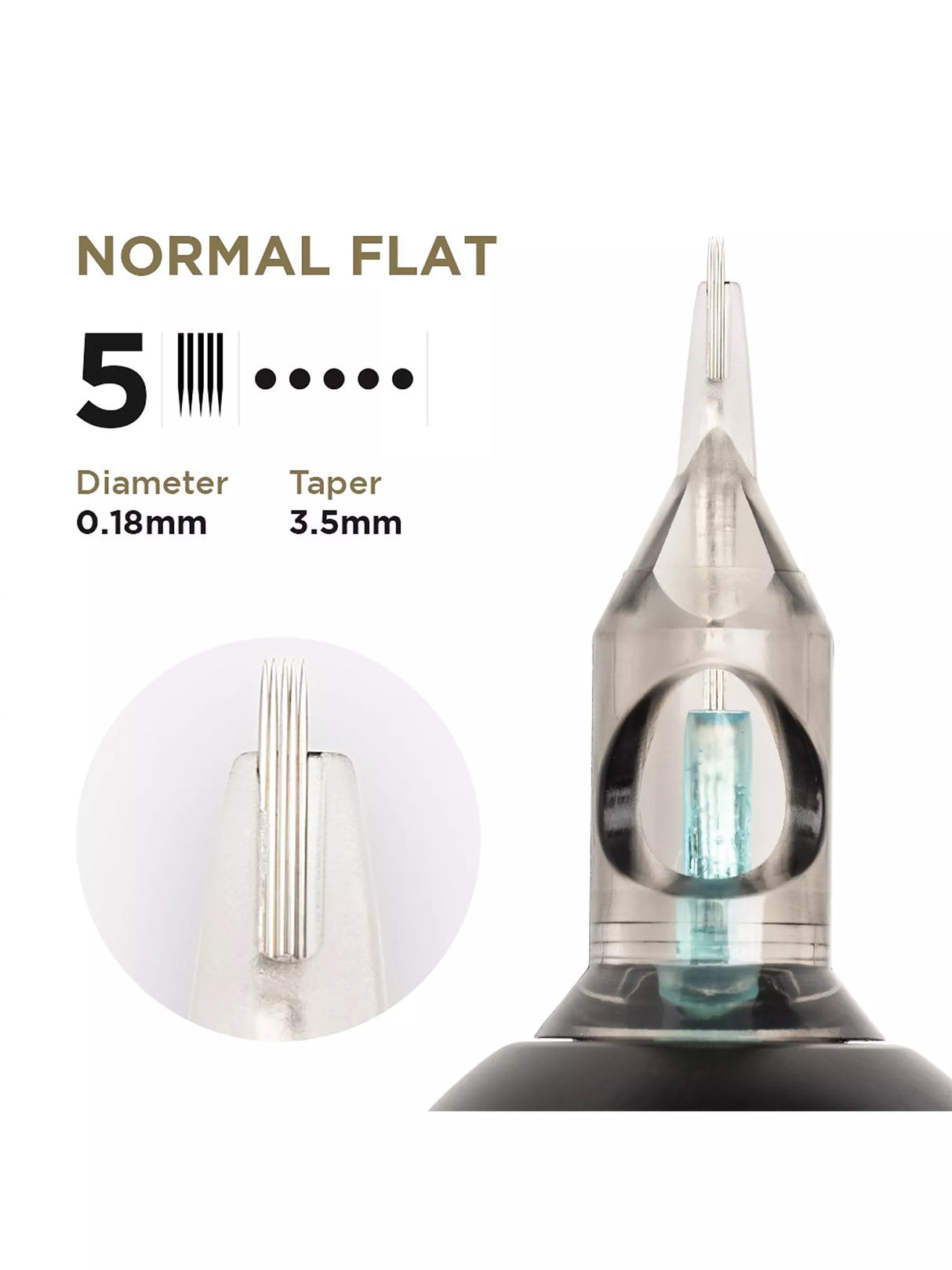 Phi Tattoo & PMU Universal Cartridge (EN02B) (20pcs)