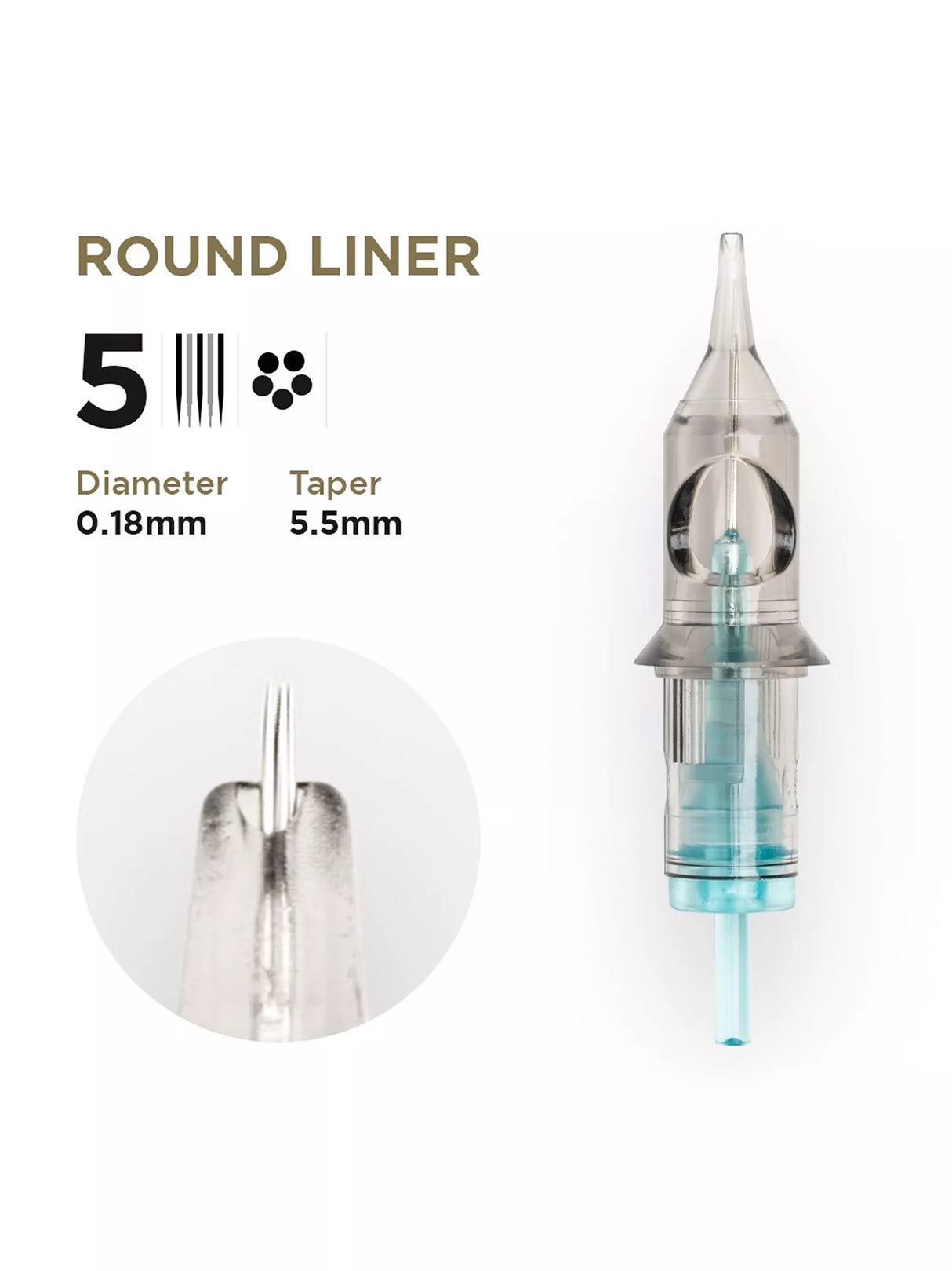 Phi Tattoo & PMU Universal Cartridge (EN02B) (20pcs)