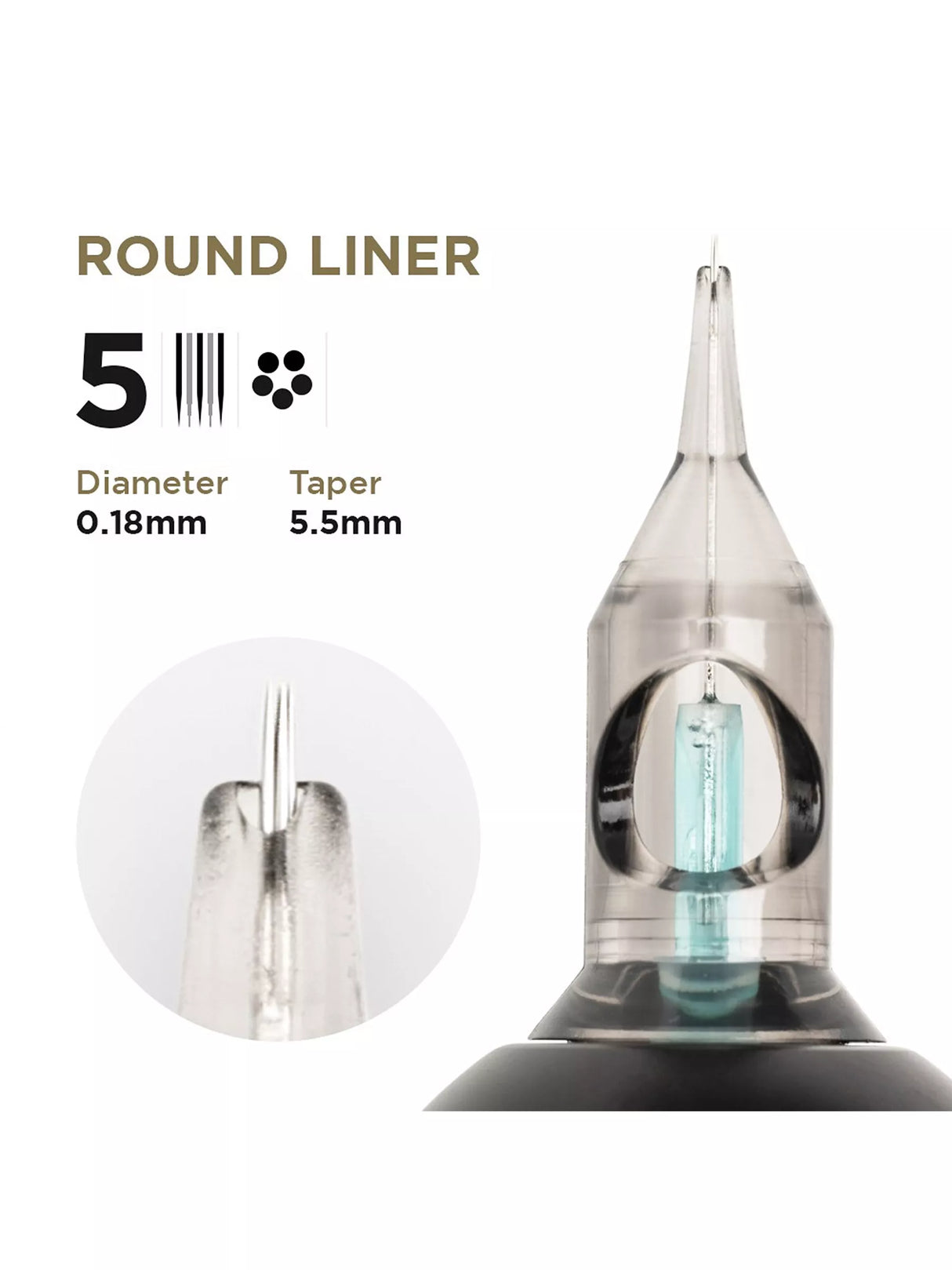 Phi Tattoo & PMU Universal Cartridge (EN02B) (20pcs)