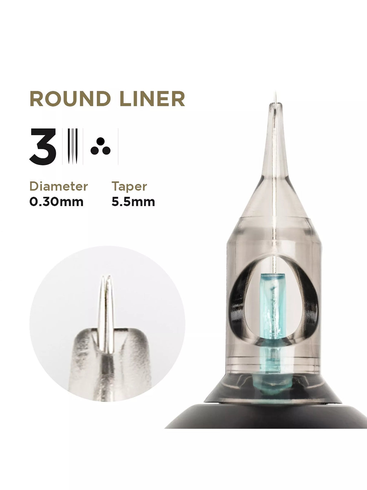 Phi Tattoo & PMU Universal Cartridge (EN02B) (20pcs)