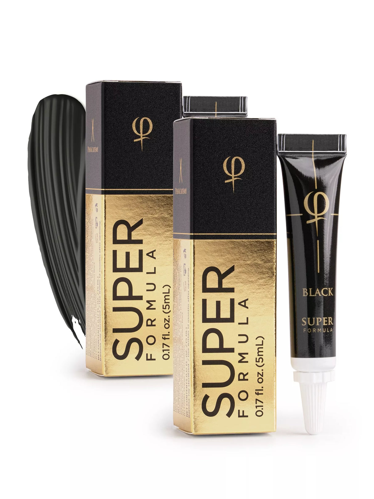 PhiBrows Black SUPER Microblading Pigment 0.34 fl oz (10 ml)