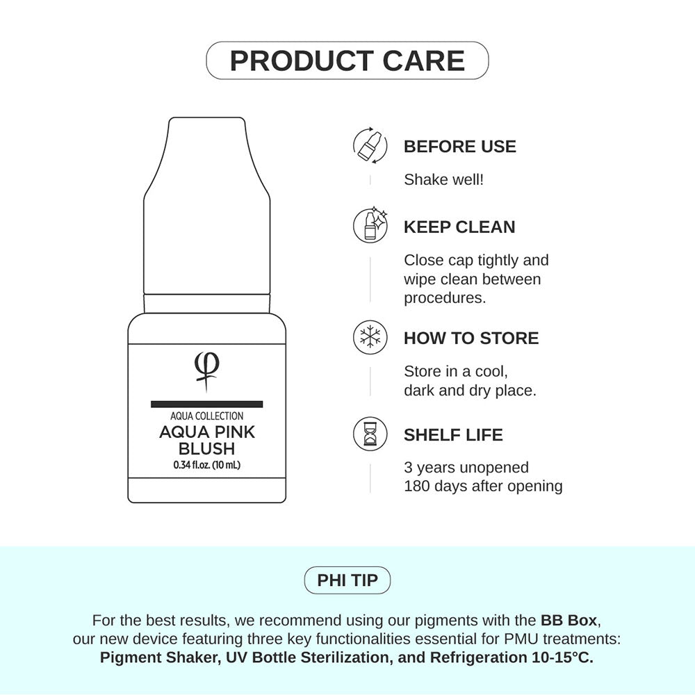 Phi Pink Blush PMU Pigment 0.34 fl oz (10ml)