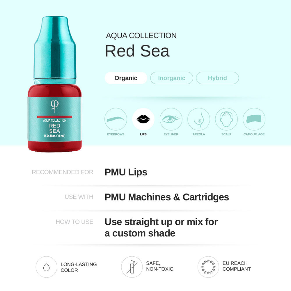 Phi Red Sea PMU Pigment 0.34 fl oz (10ml)