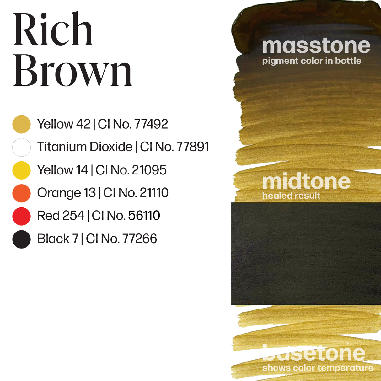 Rich Brown Perma Blend PMU Pigment for Brow PMU 0.5 oz (15 ml)