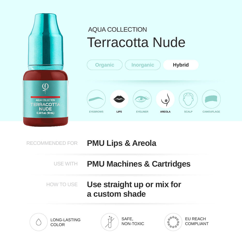 Phi Terracotta Nude PMU Pigment 0.34 fl oz (10ml)