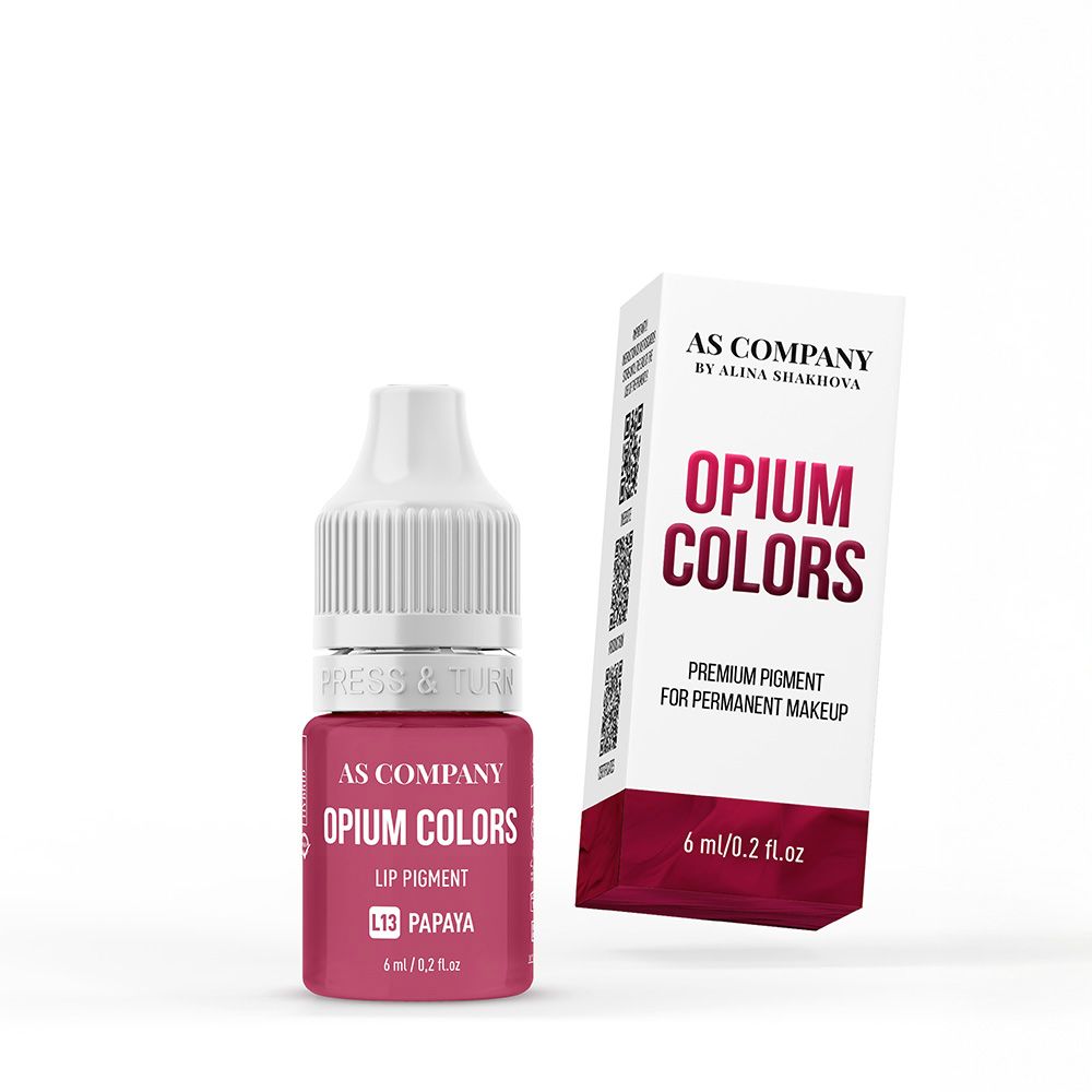 As Pigments L13 Papaya Opium Colors Organic Lip Pigment