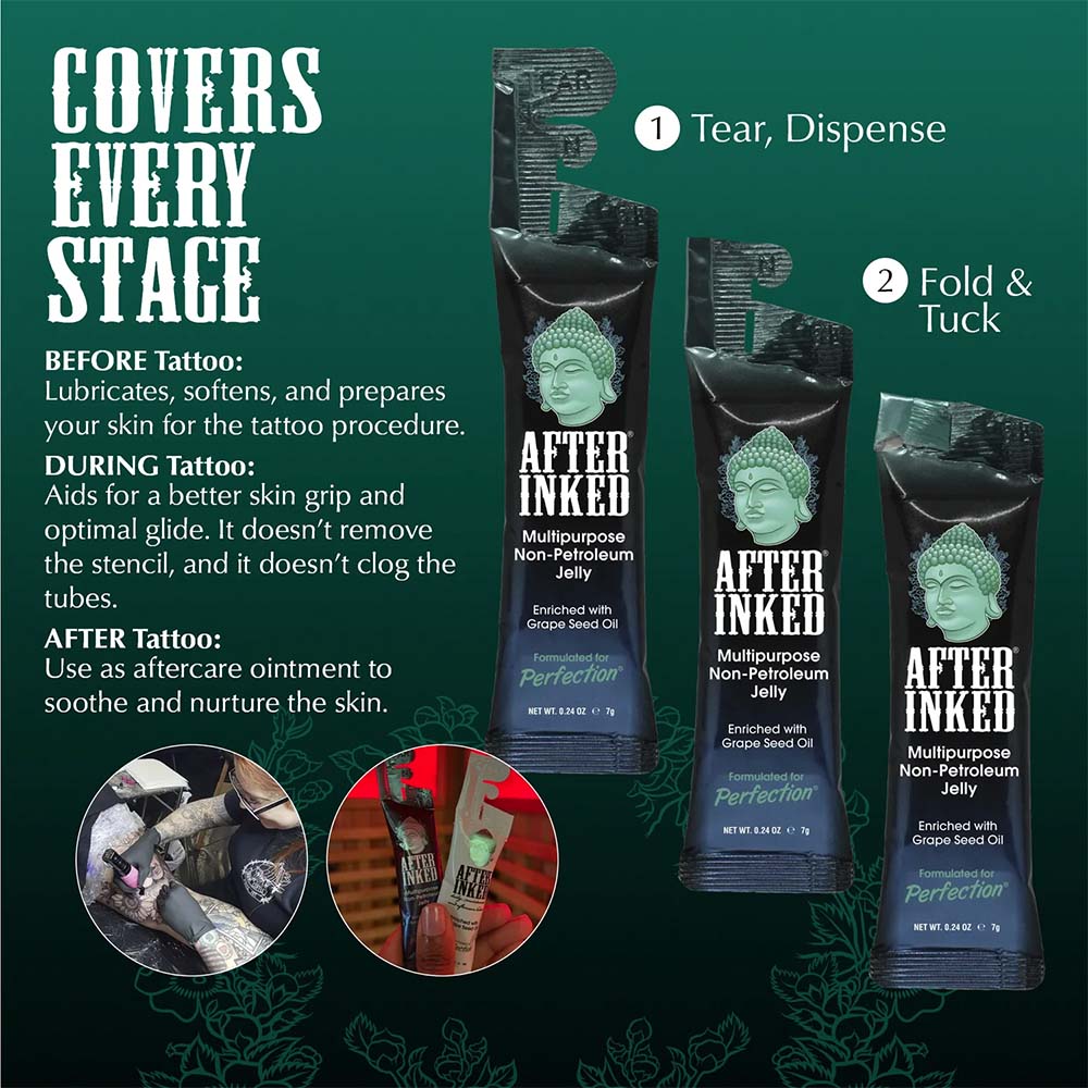 After Inked Non-Petroleum Jelly Pillow Pack - (50 X 0.25 fl oz)