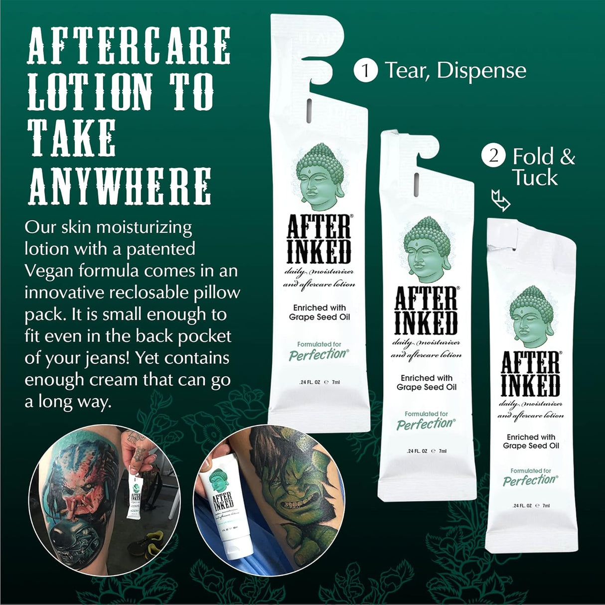 Tattoo Aftercare Lotion (50-Pack)
