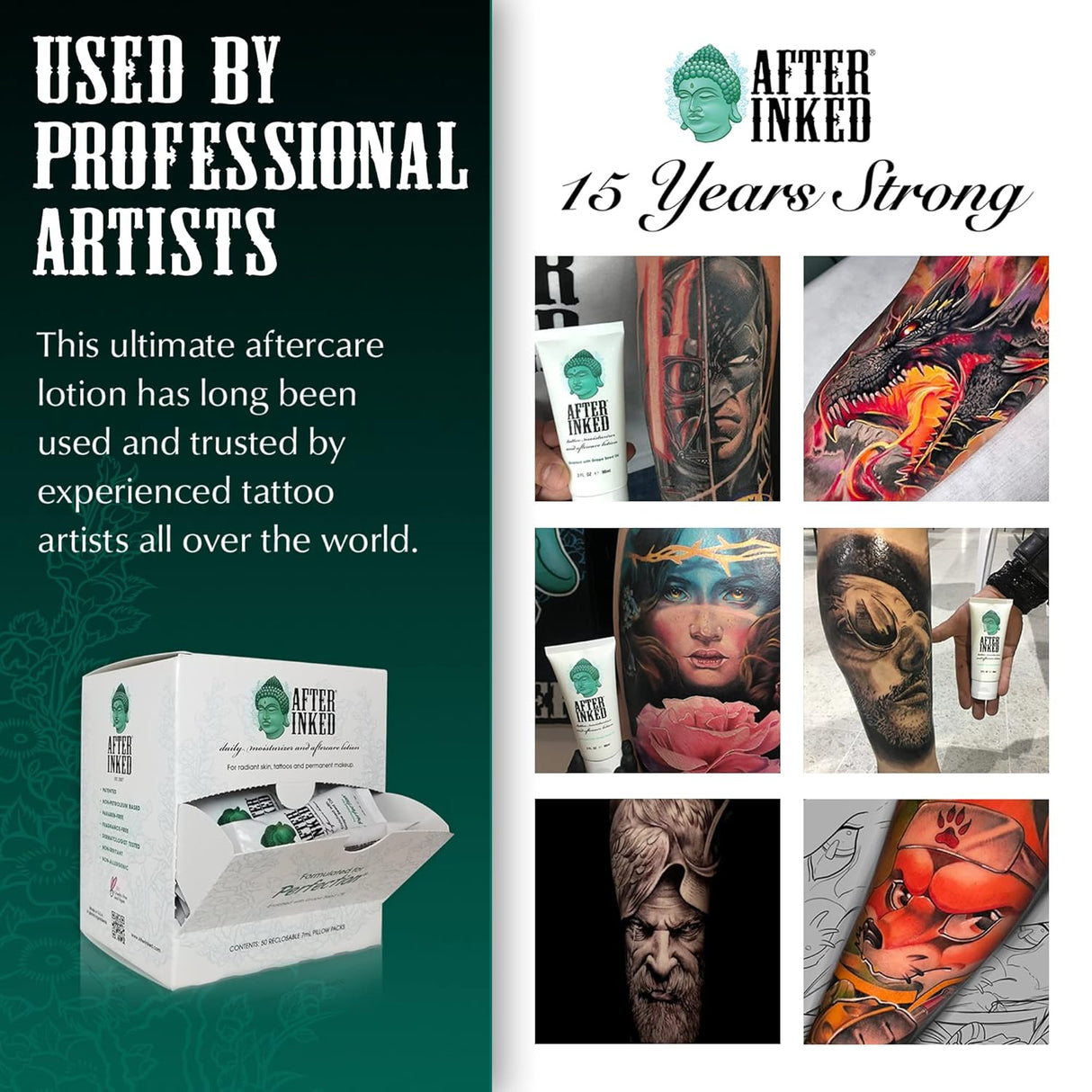 Tattoo Aftercare Lotion (50-Pack)