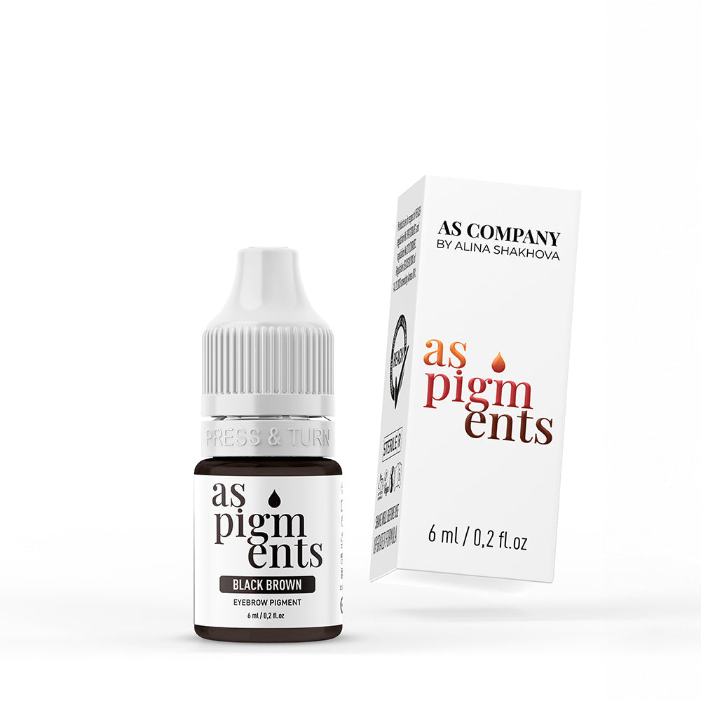 AS Pigments Black Brown Eyebrow Pigment