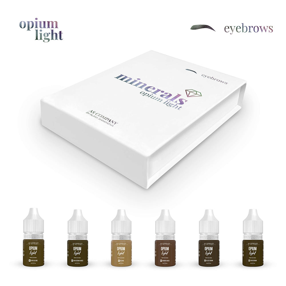 AS Pigments Opium Light Minerals Eyebrow Set