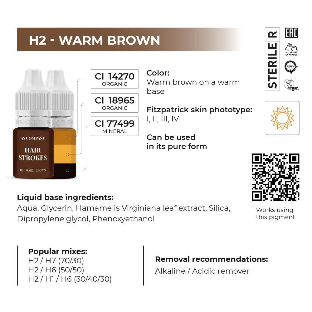 AS Pigments Hair Stroke Hybrid & Organic Eyebrow Set