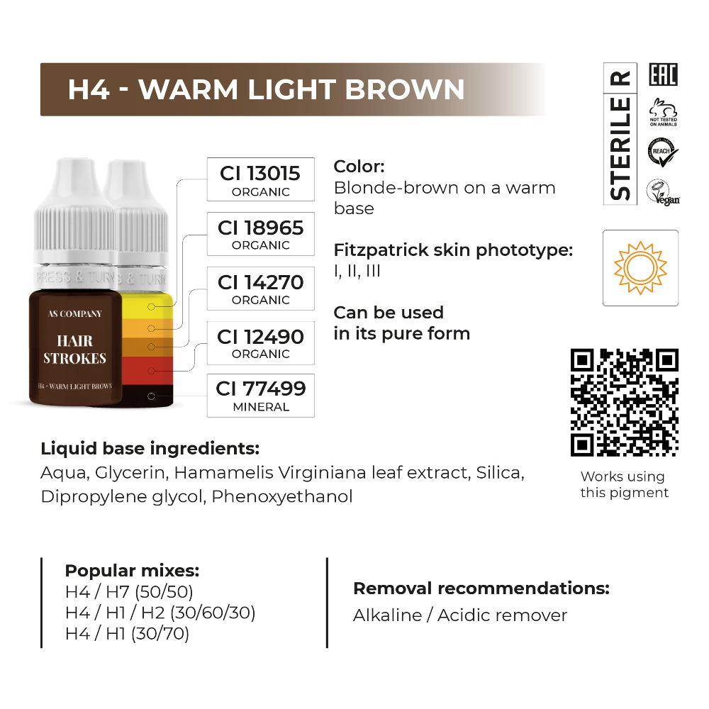 AS Pigments Hair Stroke Hybrid & Organic Eyebrow Set