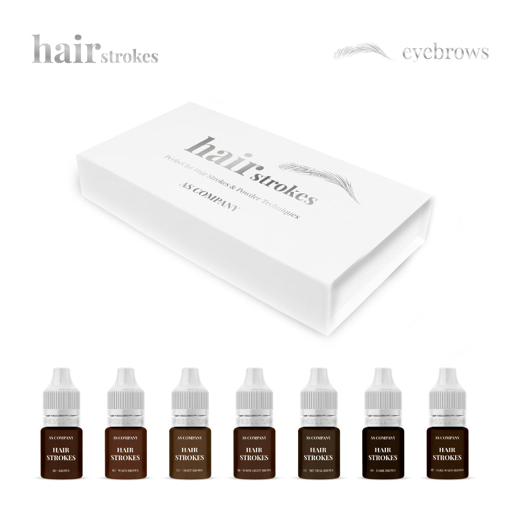 AS Pigments Hair Stroke Hybrid & Organic Eyebrow Set