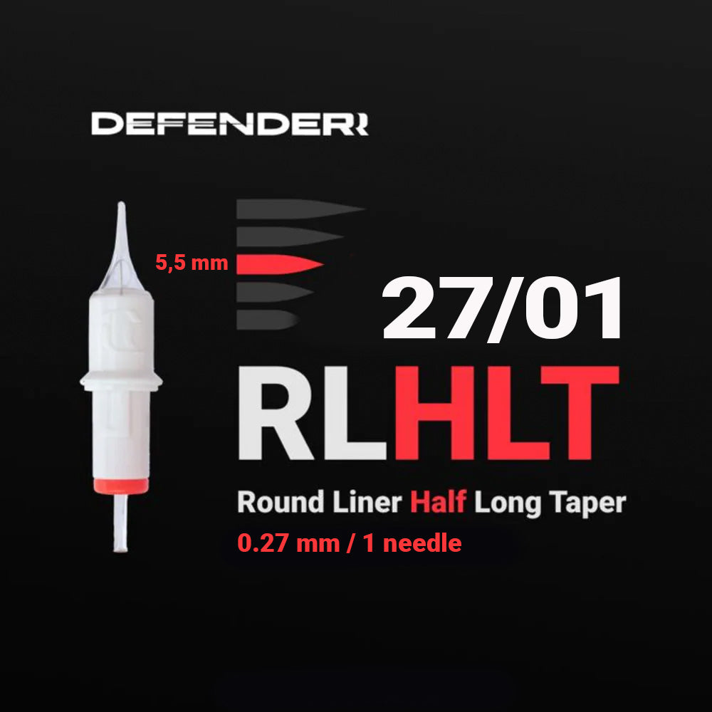 DEFENDERR PMU Cartridge | 27/01/RLHLT (Round Liner Half Long Taper) (20pcs)