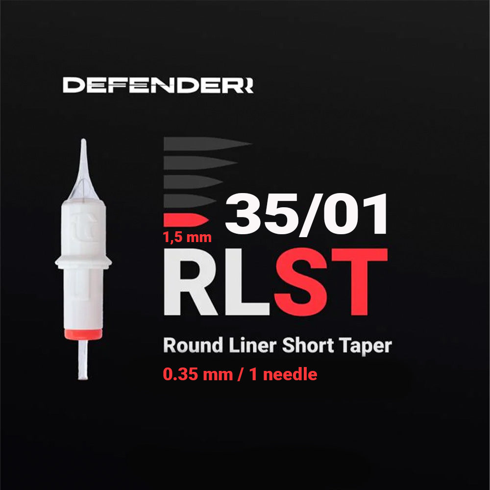 DEFENDERR PMU Cartridge | 35/01/RLST (Round Liner Short Taper) (20pcs)