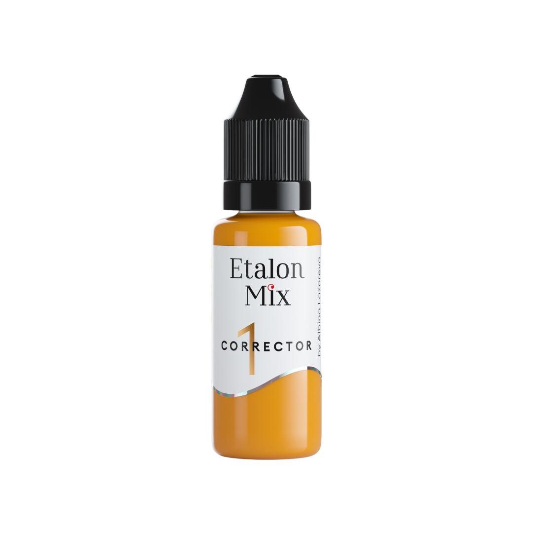 Etalon Mix Yellow #1 corrector pigment bottle, 15 ml