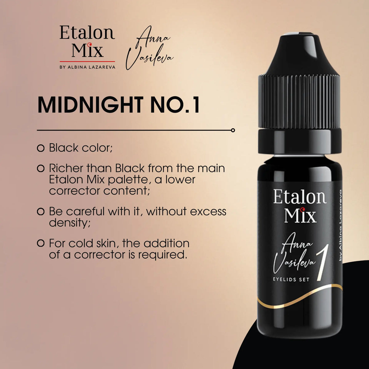 Etalon Mix Eyelid Pigment #1 Midnight