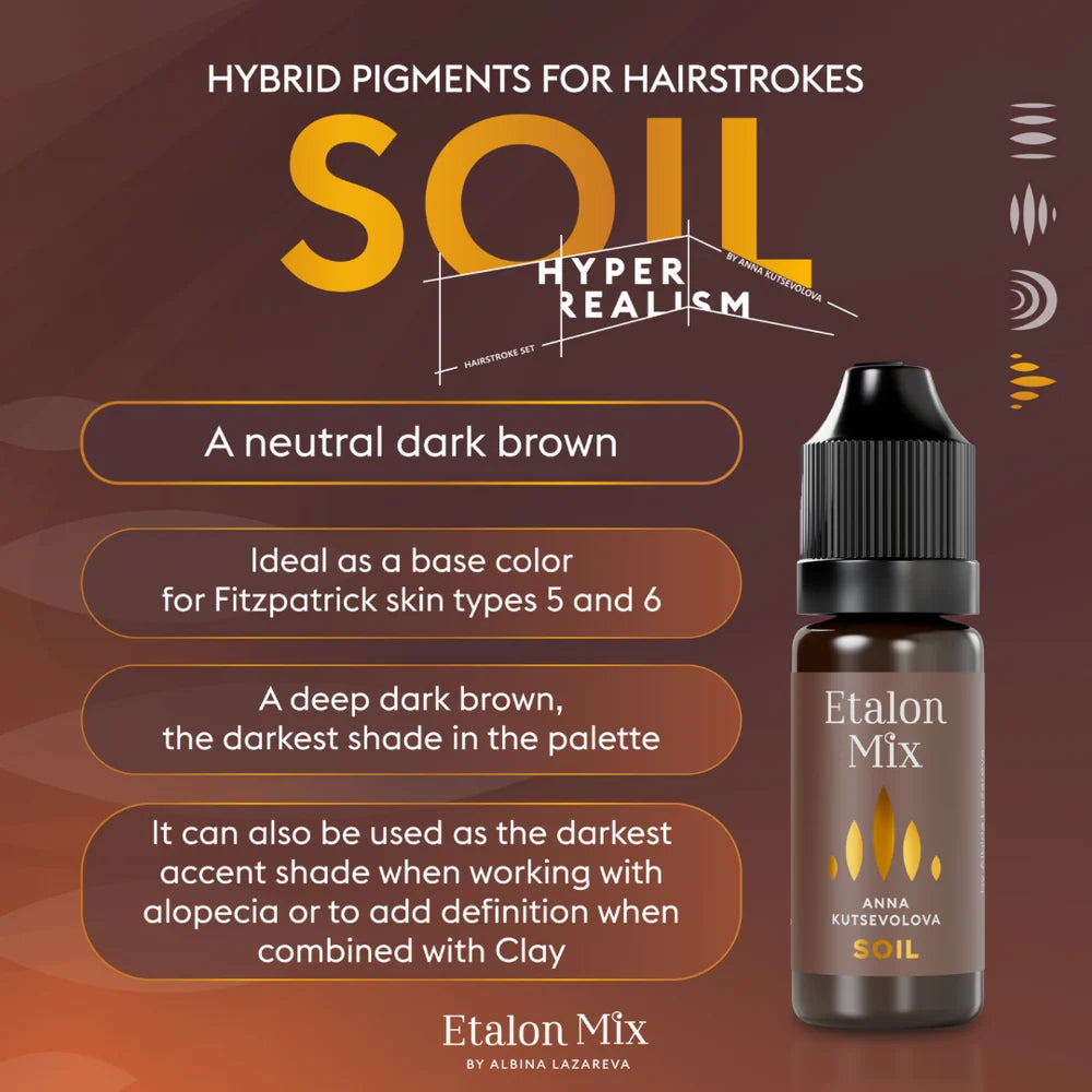 Etalon Mix Soil hyperrealistic brow pigment description
