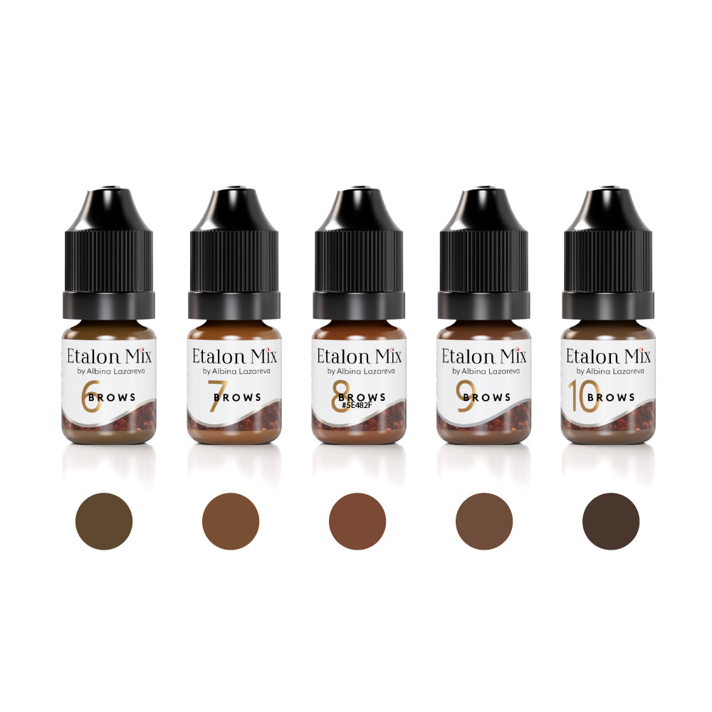 Etalon Mix Mineral Brow Pigment Set