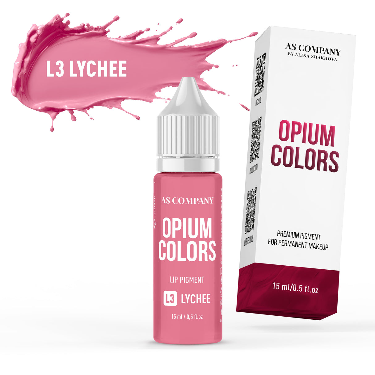 As Pigments L3 Lychee Opium Colors Organic Lip Pigment