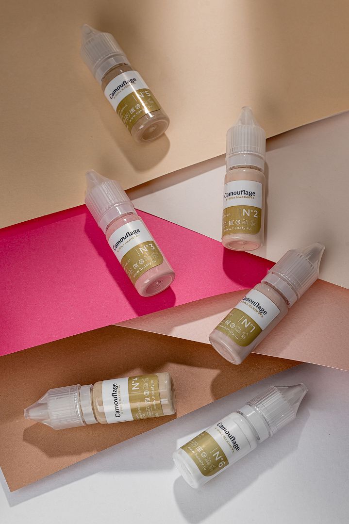 Hanafy Camouflage pigment collection bottles