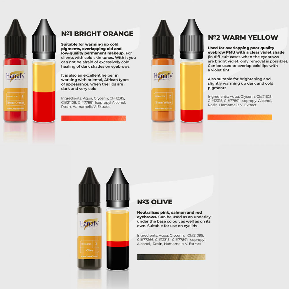 Hanafy Correctors Pigment Set