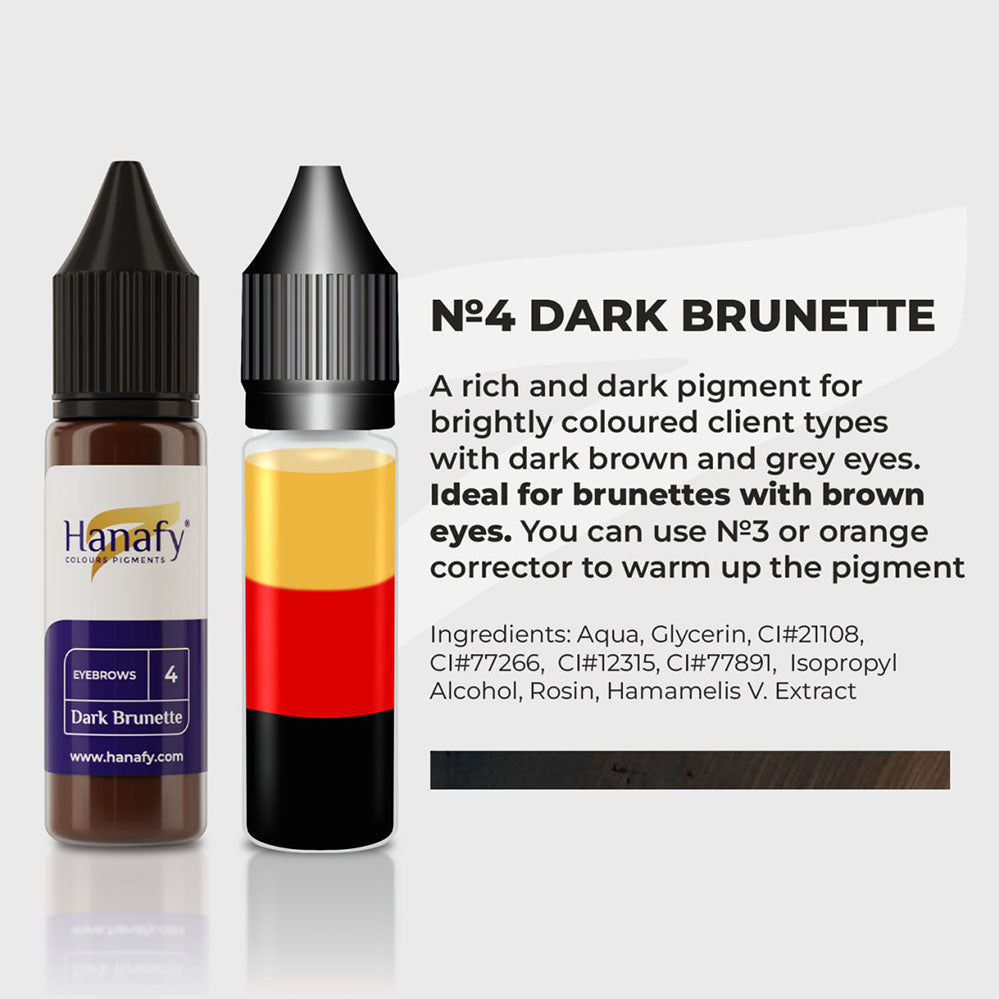 Hanafy Eyebrows N4 Dark Brunette