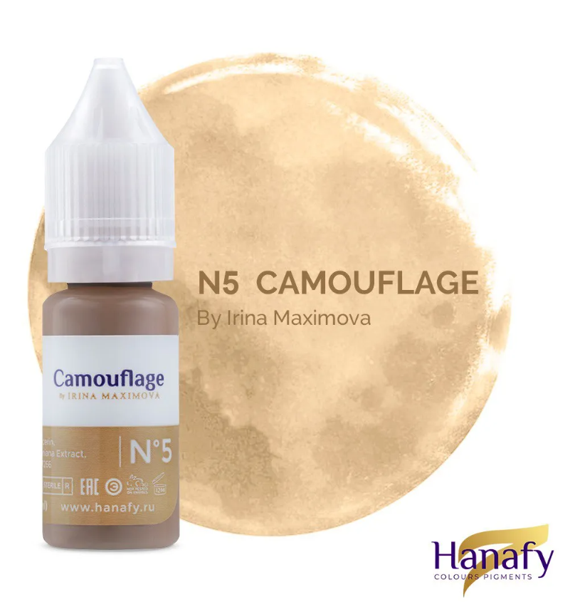 Hanafy N5 Malmö Camouflage Pigment – bottle and color swatch