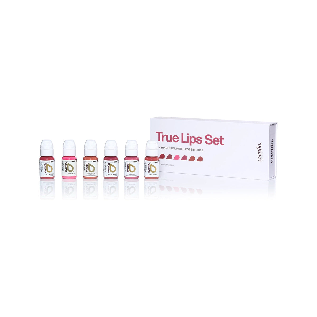 Perma Blend Evenflo LUXE True Lips Pigment Set, complete pigment set