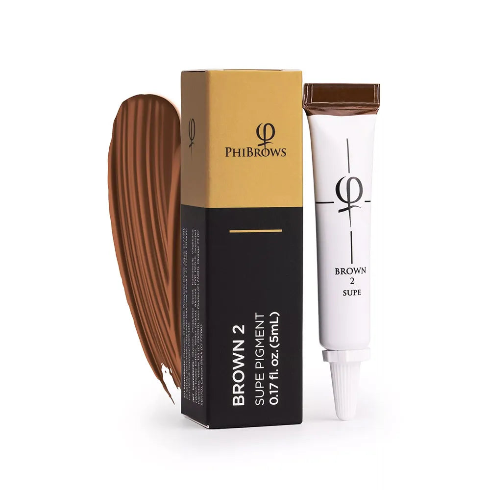 PhiBrows Brown 2 SUPE Microblading Pigment 0.17 fl oz (5 ml)