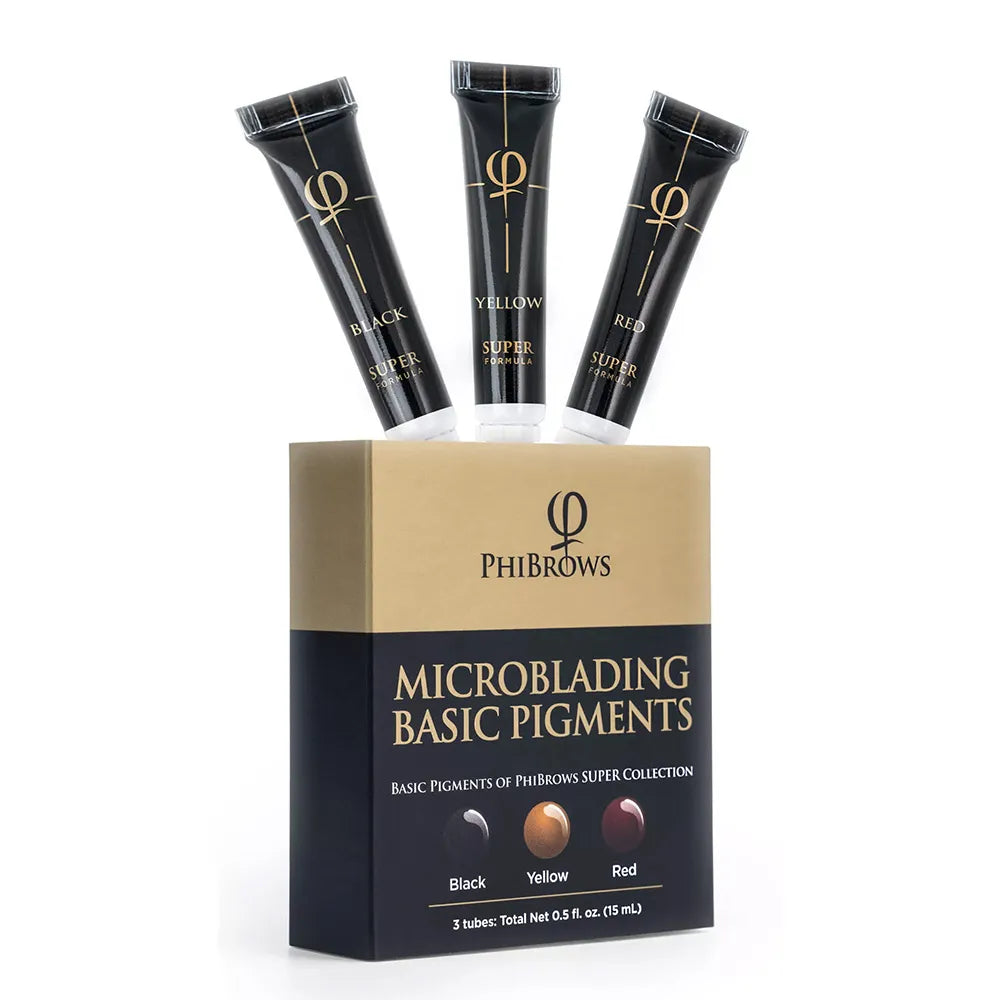 PhiBrows SUPER Basic Microblading Pigment Collection