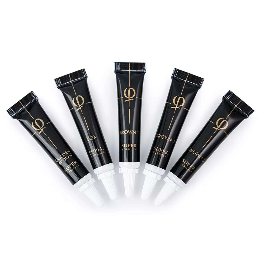 PhiBrows Microblading Set 9: SUPER Pigment Set + Nanoblade U24 0.15 50pcs