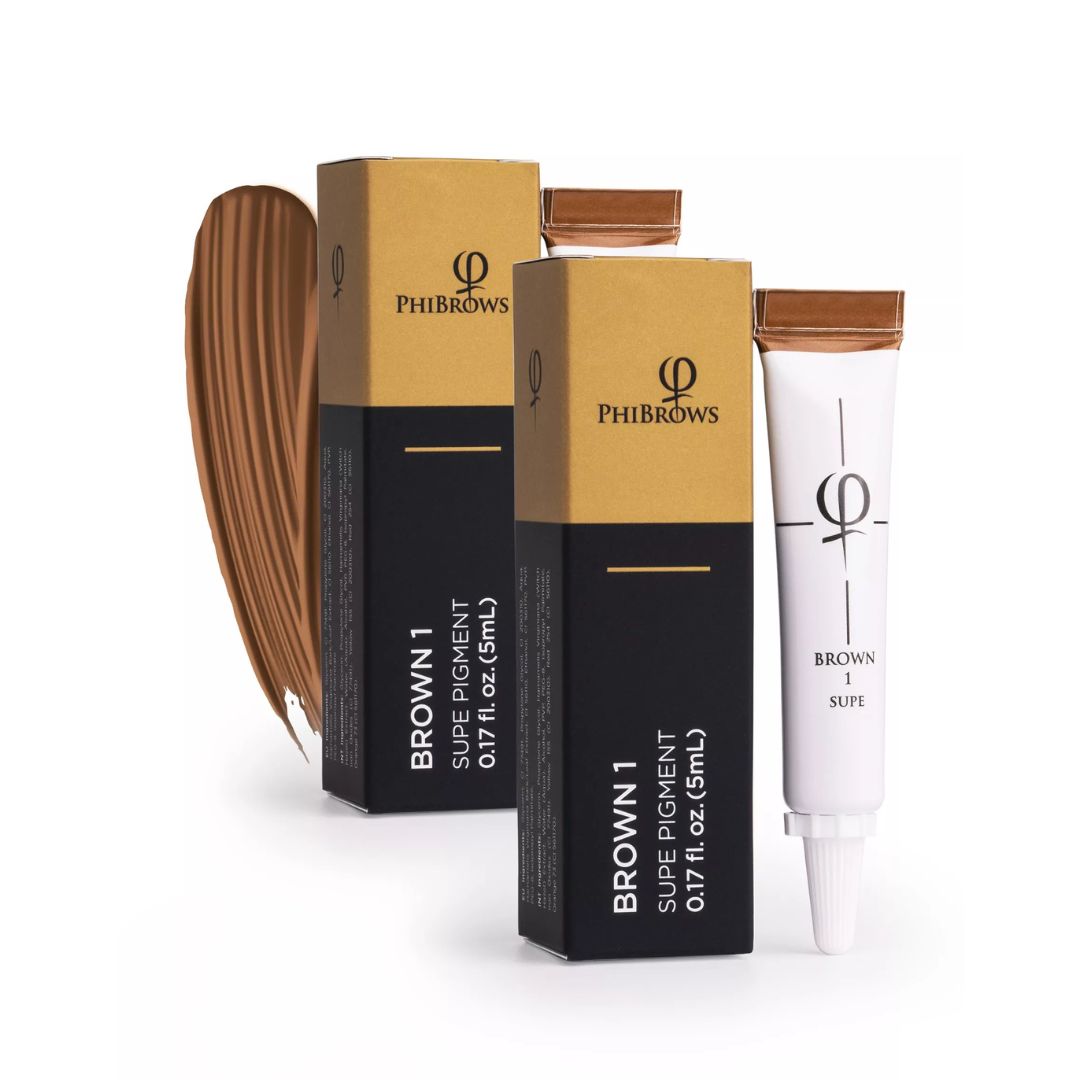 PhiBrows Brown 1 SUPE Microblading Pigment 0.34 fl oz (10 ml)
