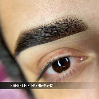 AS Pigments M5 Black Brown Opium Light Mineral Eyebrow Pigment