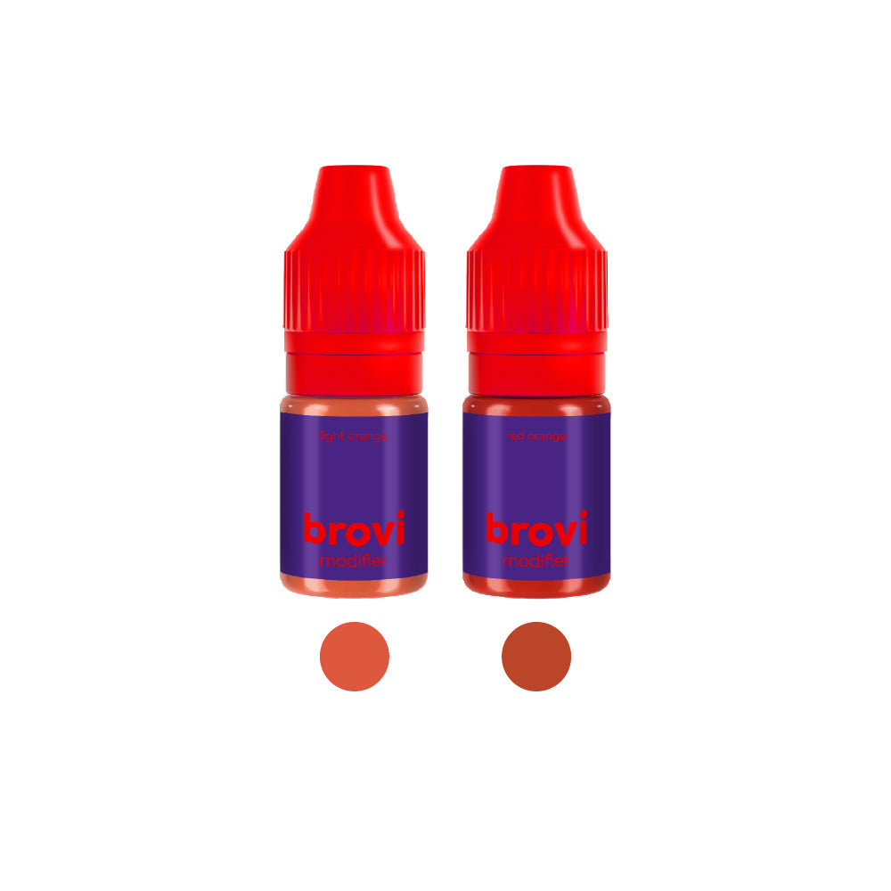 Brovi Lip Corrector & Modifier Set — individual pigment bottles